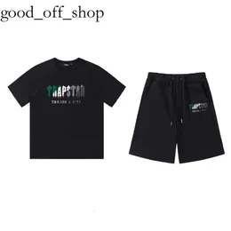 Tasarımcı Trapstar Ceket Erkek Tişörtleri 2023 Yeni Yaz Trapstar Ceket Baskılı Pamuklu Tshirt Erkekler Plaj Şortları Street Giyim Trailsuit Erkekler Spor Giyim Haikyuu 35