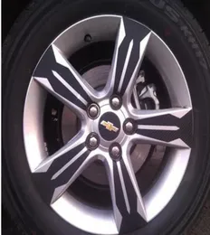 Akcesoria zewnętrzne kółko kółek kółek naklejki do Chevroletcruze 3D Fibre Rim Dekoracja naklejki 6411768