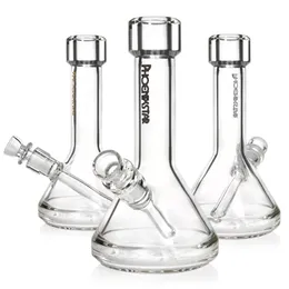 Neues Design Phoenix Glasbecher Bongs verdicken Mund und extra schwere Basis berauschende Wasserpfeifen Mini-Bongs Glaspfeife 6 Zoll