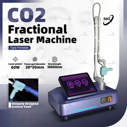 FDA 승인 새로운 분수 CO2 레이저 여드름 흉터 제거 기계 안료 제거 질 조임 장치 비디오 매뉴얼