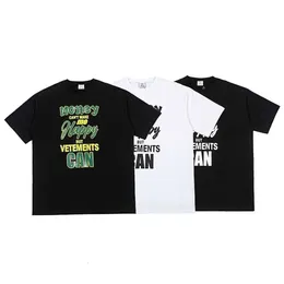 Designer Brand Men's T-Shirts VTM Summer American New Letter Printed Short Sleeve Casual Loose T-shirt Spring and Autumn
