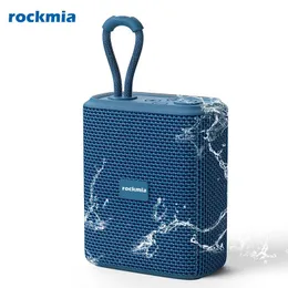 スピーカーRockmia EBS300 5WミニポータブルBluetoothスピーカーファブリックメッシュTFカードミュージックボックスIPX6電話用防水タプレットPalyer