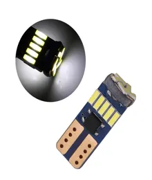 50PcsLot White T10 W5W Wedge 4014 15SMD Canbus Error LED Bulbs For Car Clearance Lamps Dome Door Reading License Plate Light7860258