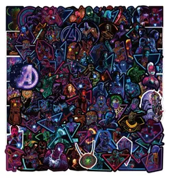 100st Lot Luminous Avenger Cartoon Anime Sticker for Kids Phone Case Car Decals Laptop Kylskåp Frivakan Bagag Waterproof1705108