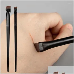 Makeup Brushes 1/2 Pcs Professional Small Angled Eyebrow Brush Eyeliner Brow Contour Fine Tool Drop Delivery Health Beauty Tools Acces Otpor