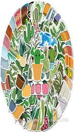 45PCSLOT HELA VSCO Söt akvarellkaktus och saftiga växter klistermärken Gröna växter klistermärke för flickor gåvor anteckningsbok Luggag6990372