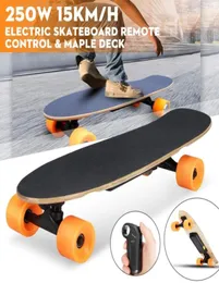 Skate elétrico quatro rodas longboard skate bordo deck sem fio controle remoto rodas de skate para adultos crianças 9249270