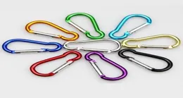 Carabiner Ring Keyrings 열쇠 고리 야외 스포츠 캠프 스냅 클립 후크 키 체인 하이킹 알루미늄 금속 스테인레스 스틸 하이킹 Campin7566849