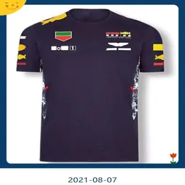 F1 Takım Yarış Tişört Polyester Hızlı Dereceli Verstappen Fan Yuvarlak Boyun Kısa Kollu Yokuş Yokuşuk Jersey Aynı Stil Özelleştirme8273788