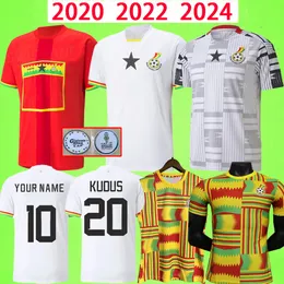 2024 Koszulki piłkarskie Ghana Thomas narodowa drużyna J.AYEW Williams Kyereh Sulemana Kudus 2020 Retro Vest Mundur Football Shirt T 20 21 22 23 24 24 fanów Wersja gracza