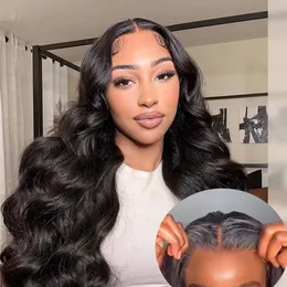 Glueless Body Wave HD透明レースフロントウィッグプリプルック5x5 4x6 Pre Cut Ready To Wear Lead Lace Closure closure human Hair Wig for Women