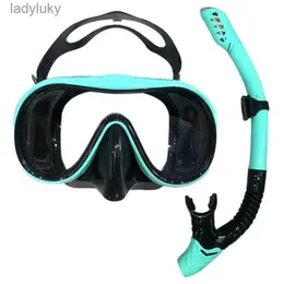 Diving Masks QYQ Professional Diving Mask and Swimming Easy Breath Tube Set SnorkelL240122