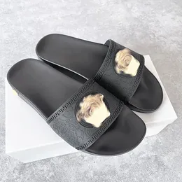 مطاط نعل tazz slipper flip flop palazzo sandal slip on luxury summer beach women designer Shoe Man sliders glean