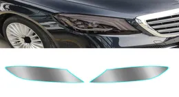 ل Mercedesbenz SCLASS W222 W223 20142021 CAR Headlight Tint Black Protection Film شفاف TPU VINYL الملصقات 8387981