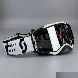 Óculos de esqui motocross à prova de vento homens ciclismo scooter antifog proteção uv ao ar livre mtb mx motocicleta óculos máscara 240115 drop de dhfsz