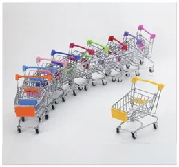 Supermarket Handcart Baby Toys Mini Trolley Toy Minglity Wózki do przechowywania Składanie koszyków koszykówka