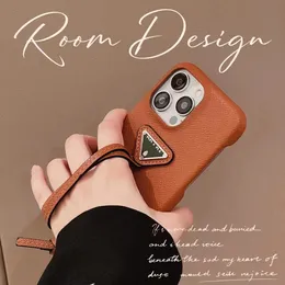 Hermosa funda de teléfono iPhone 15 14 Pro Max Luxury Prad Monedero de alta calidad 18 17 16 15pro 14pro 13pro 12pro 13 12 con Logo Box BD Mujer Hombre