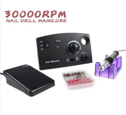 30000 U/min Elektrischer Nagelbohrer Pro Weiß Schwarz Diamant Nagelbohrfeile Maschine Maniure und Pediküre Bohrerpolitur für Gelpolitur7558461