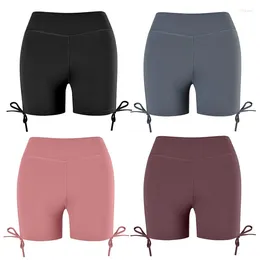 Active Shorts Yoga Women Anti-Walking High-Mist Hip Lift Tight Running Fitness Sports Summer kan bära trepunktsbyxor