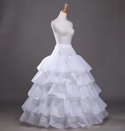 2017 وصول جديد ثوب الكرة Quinceanera فستان البطن الطبقات بوليستر زلة أبيض الزفاف كرينولين في stock3639212