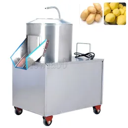 Commercial Electric Potato Peeler 1500W Automatic Sweet Potato Peeling Cleaning Machine
