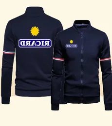 Men039s Jackets Ricard Stand Collar Casual Bomber Long Sleeve Slim Top Randig Mens Jacket Korean Style Veste Homme Sports1858605