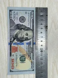 Kopiera pengar Faktiska 1: 2 Simulerade amerikanska dollar rekvisita, sedlar, bar och festrekvisita HEDPJ