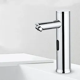 Rubinetti per lavandino del bagno Vidric Rubinetto automatico con sensore a infrarossi Rubinetto per acqua touchless per lavabo DC 6V Risparmio batteria freddo e Mi