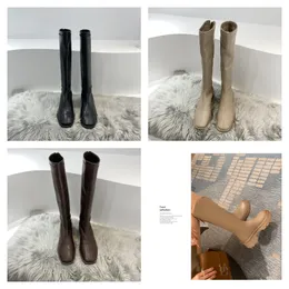 Designer-Damen-Stiefeletten, Laureate-Stiefel, Liebesmedaille, Martin-Stiefel, Winter-echtes Leder, grobe High-Heel-Schuhe, luxuriöse Wüsten-Chunky-Booties mit Box 36-40