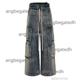2024 Nya män jeans modedesigner Rock Men's and Women's Jeans Wide Leg Flare Jeans 01dv27