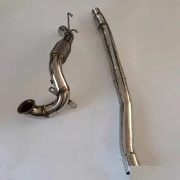 Golf için Cat-Back Sistemi 7R 2.0T Araç Aksesuarları Modifikasyonu Egzoz Downpipe Damla Dağıtım Otomobilleri Motosikletler Otomobil Parçaları DHCQG