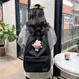Sacos escolares japoneses bonitos mulheres mochila saco de nylon para meninas mochilas de viagem à prova d'água grande capacidade estudante bookbags mochila