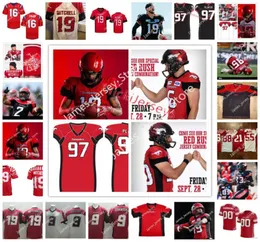 2022 Personalizado CFL Calgary Stampeders Jersey 22 Paul Rowe 95 Norman Kwong 55 Wayne Harris 21 Harvey Wylie 27 Earl Lunsford 77 John He4686840