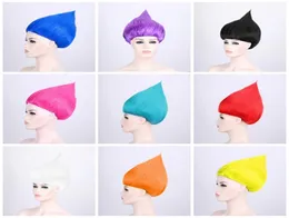 الديكور Tanime Magic Wizard Colors Multi Colors Trolls Wig Cosplay Cosplay Halloween Party Supplies 15 5xy BKK5898433