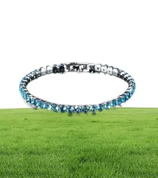 Een Rij Drie Rijen Vol Diamanten Zirkoon Armbanden Kristal Van Rovskis Mode Dames Armband Geschenken Kerst Bangle5781023