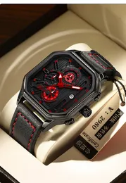 Orologi al quarzo luminosi da uomo con quadrante scheletrato e cinturino in silicone Visualizzazione della data Tourbillon scheletrato orologio luminoso Orologio impermeabile con data