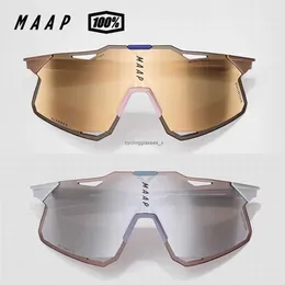 MAAP Co. 100 % Hypercraft Ultraleichte Fahrradbrille mit Farbwechsel, UV-beständig, winddicht, für Laufsport