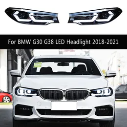 Auto Zubehör Tagfahrlicht Dynamische Streamer Blinker Anzeige Für BMW G30 G38 525i 530i LED Scheinwerfer Montage 18-21