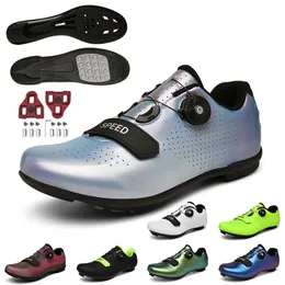 Footwear New Cycling Sneaker Road Cleat Shoes Men Sports Dirt Road Bike Boots Speed Sneaker Racing Women Bicycle Shoes for Shimano SPD SL