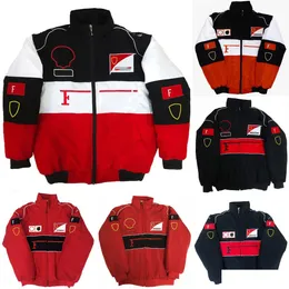 Motorcycle Apparel 2023 F1 Racing Suit Jackets Forma 1 Retro College Style European Windbreaker Cotton Jacket Fl Embroidery Windproo Otu3R