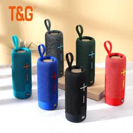 Speakers T&G 619 MAX Portable Bluetooth Speaker 20W Wireless Boombox Waterproof Outdoor Subwoofer Fabric Stereo Loudspeaker support TWS