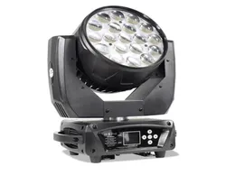 Zoom Moving Head Licht Strahl Waschen Bühne Beleuchtung 19 stücke 15 watt Quad High Power Leier Licht RGBW DMX512 Für dj Disco Hochzeit Party Show1613115