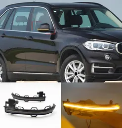 2st Dynamic Blinker Turn Signal LED -lampan för BMW X3 X4 X5 X6 F25 LCI F26 F15 F16 2013 2014 2015 2016 2017 2018 RearView Mirror3458617