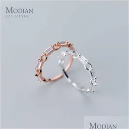 Rings Pure 925 Sterling Sier Geometric Circle Square Zircon For Women Engagement Luxury Jewelry Gifts 210707 Drop Delivery Ring Dhvab