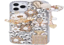 Girls Women 3D Luxury Phone Cases for iPhone 14 12 13 Mini 11 Pro Max XR X 8 7 Sparkle Glitter Diamond Crystal Rhinestone Charm PE1105312