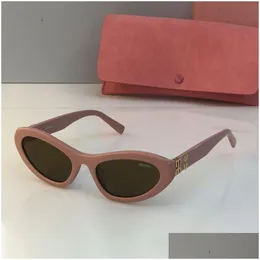 Sunglasses Cat Eye Mui Designer Glasses Party Appeal Womens Simple and Fashionable High Quality for Women Drop Delivery Fashion Otpjc