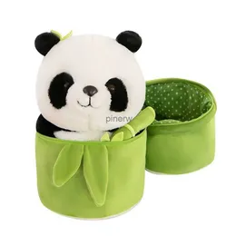 Peluş Bebekler Yaratıcı Bambu Panda Peluş Oyuncak Simülasyonu Bambu Dev Panda Dönüştürülmüş Bebekler