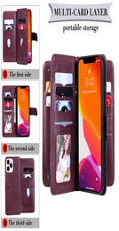 For iphone 13 13ProMax phone cases 12Pro 12ProMax 12Mini 11Pro 11ProMax 11 X 7 8 Plus Samsung S21 S20 pu leather wallet doublelay5914752