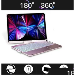 Tablet Pc Cases Bags 360 Degree Rotation Magic Keyboard For Ipad Pro 10.9 12.9 Inch Air 4 5 With Smart Toucad Backlights Leather Bluet Dhm0W
