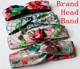 Marca designer 100 seda cruz bandana mulheres menina elástico faixas de cabelo retro turbante headwraps presentes flores beija-flor orquídea fast5169601